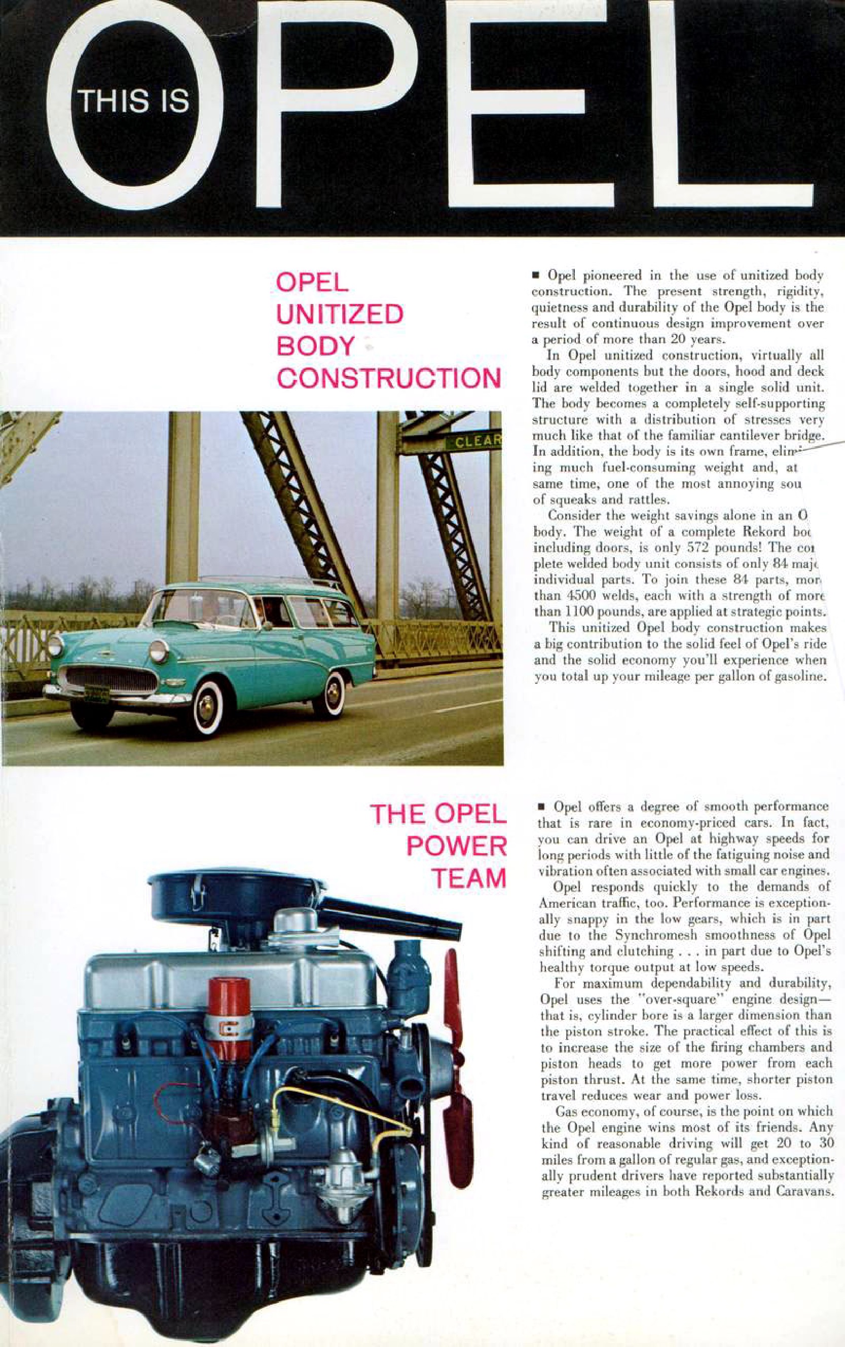 1960 Opel Rekord Brochure Page 7